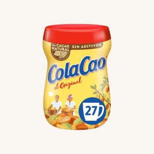 ColaCao cocoa powder, original formula, instant chocolate drink, from Barcelona, 27 servings, 383g