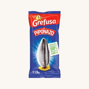 Grefusa Pipas El Piponazo (toasted sunflower seeds with salt), from Valencia, medium bag 119g